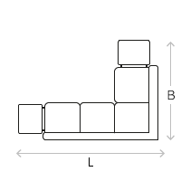 Salon de jardin d'angle plate-forme