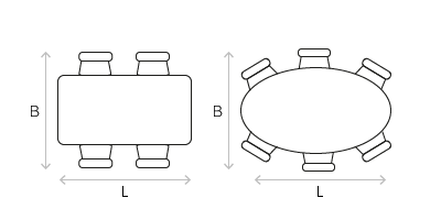 Rechteck/oval